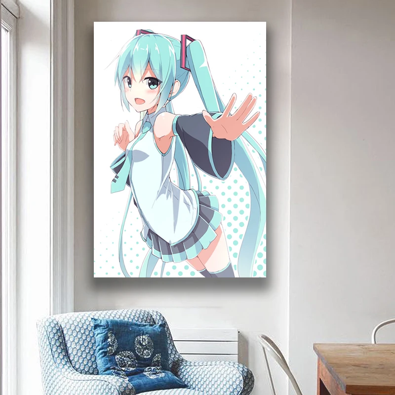Anime Idol Singer Miku Canvas Painting Wall Decor Anime Posters Wall Poster Wall Art Photos for Children's Room Home Decoration
Anime Idol Singer Miku Canvas Painting Wall Decor Anime Posters Wall Poster Wall Art Photos for Children's Room Home Decoration