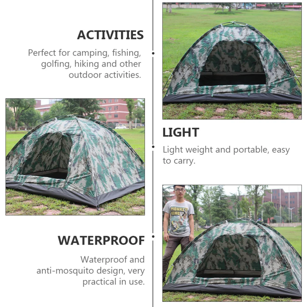 Practical Double Resident Tent Waterproof Tabernacle Outdoor Camping Tent