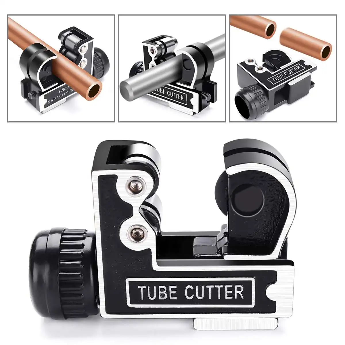 Mini Adjustable Tube Cutter 3-28mm Tube Hose Cutter Metal Copper Pipe Aluminum Tubing Pipe Cutting Tool
Mini Adjustable Tube Cutter 3-28mm Tube Hose Cutter Metal Copper Pipe Aluminum Tubing Pipe Cutting Tool