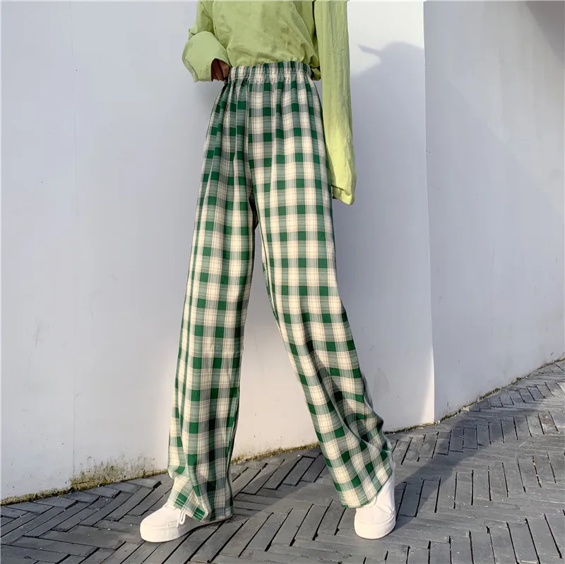 Plaid Pants Women Plus Size Wide Pants Loose Oversized Checked Trousers Korean Style Checkered Pants Fashion Jokers
Plaid Pants Women Plus Size Wide Pants Loose Oversized Checked Trousers Korean Style Checkered Pants Fashion Jokers