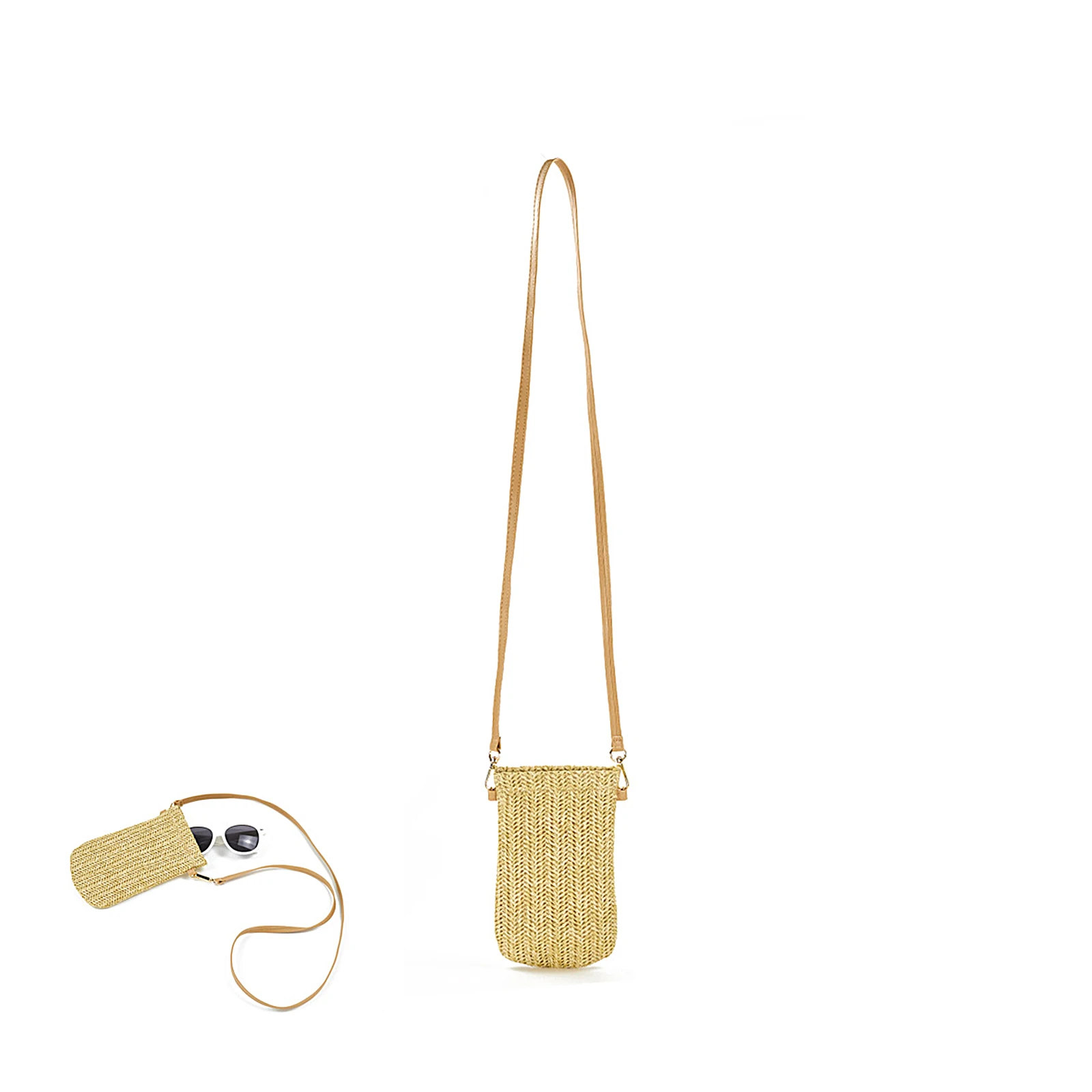 Ladies Creative Mini Messenger Bag Summer Girls Leisure Style Woven Crossbody Change Purse for Vacation Travel Beach
Ladies Creative Mini Messenger Bag Summer Girls Leisure Style Woven Crossbody Change Purse for Vacation Travel Beach