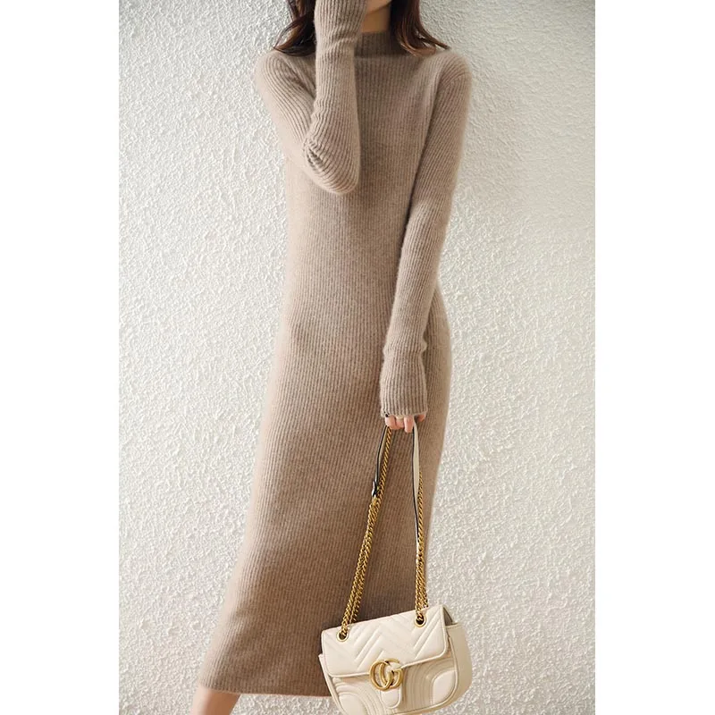 Women's Dress Lengthened Soft and Warm Knitted Dress 100% PureMerino Wool Sweater Women's Winter 2021 New 5-color Pullovern Warm
Women's Dress Lengthened Soft and Warm Knitted Dress 100% PureMerino Wool Sweater Women's Winter 2021 New 5-color Pullovern Warm