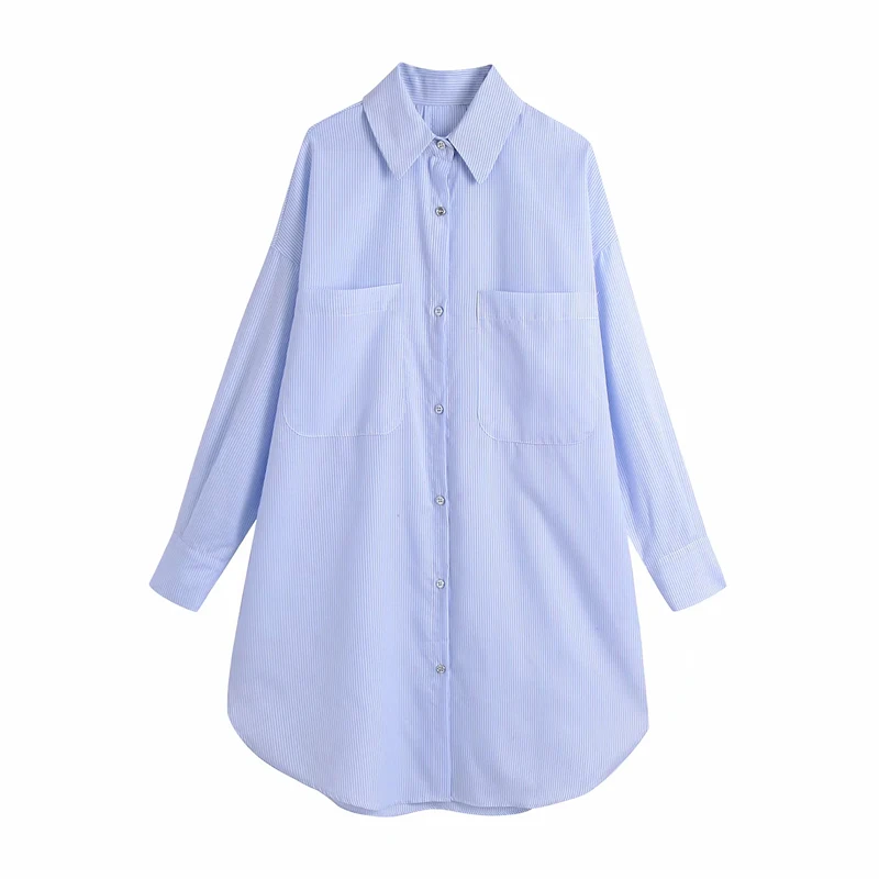 Za women's fashion striped shirt dress woman lapel collar long sleeve dress ladies casual pockets side vents hem button dresses
Za women's fashion striped shirt dress woman lapel collar long sleeve dress ladies casual pockets side vents hem button dresses