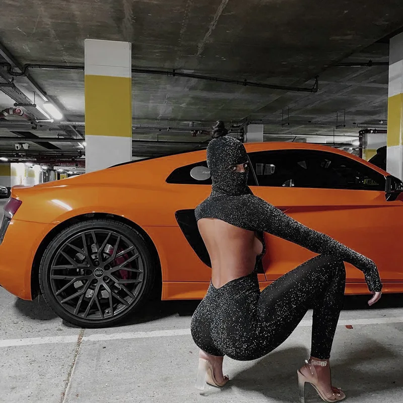 Sexy Women Autumn Winter Long Sleeve Backless Bodycon Soild Color Black Jumpsuit Romper Playsuit 2021 Spring Streetwear Clubwear
Sexy Women Autumn Winter Long Sleeve Backless Bodycon Soild Color Black Jumpsuit Romper Playsuit 2021 Spring Streetwear Clubwear