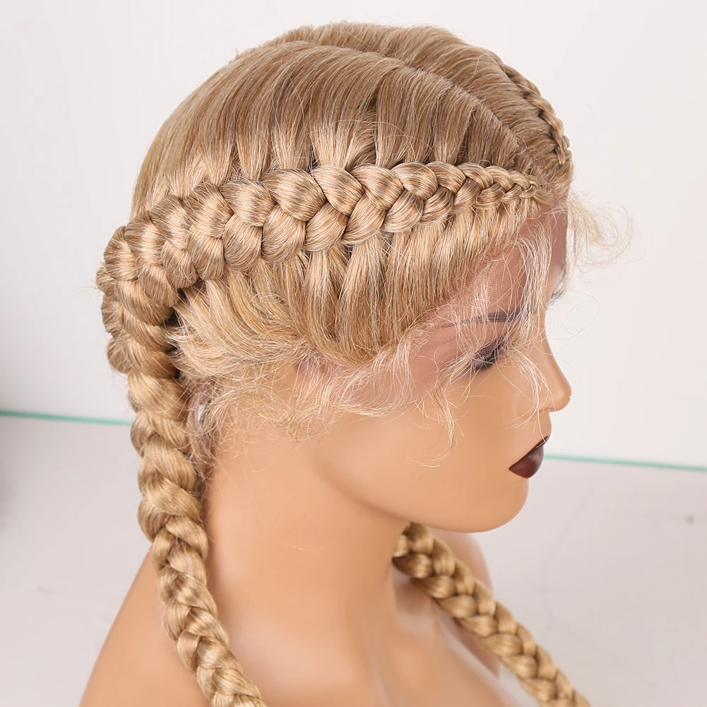 RONGDUOYI Long Braided Box Braids Wig Synthetic Lace Front Wigs for Women High Temperature Fiber Blonde Wig 30inch Lace Wigs
RONGDUOYI Long Braided Box Braids Wig Synthetic Lace Front Wigs for Women High Temperature Fiber Blonde Wig 30inch Lace Wigs