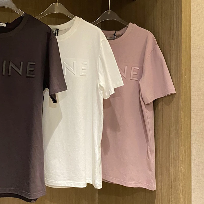 Three-dimensional Letter Tees Women Summer Short Sleeve O Neck Cotton Logo T-Shirt Casual Cozy Tshirts Good Quality Tops2021
Three-dimensional Letter Tees Women Summer Short Sleeve O Neck Cotton Logo T-Shirt Casual Cozy Tshirts Good Quality Tops2021