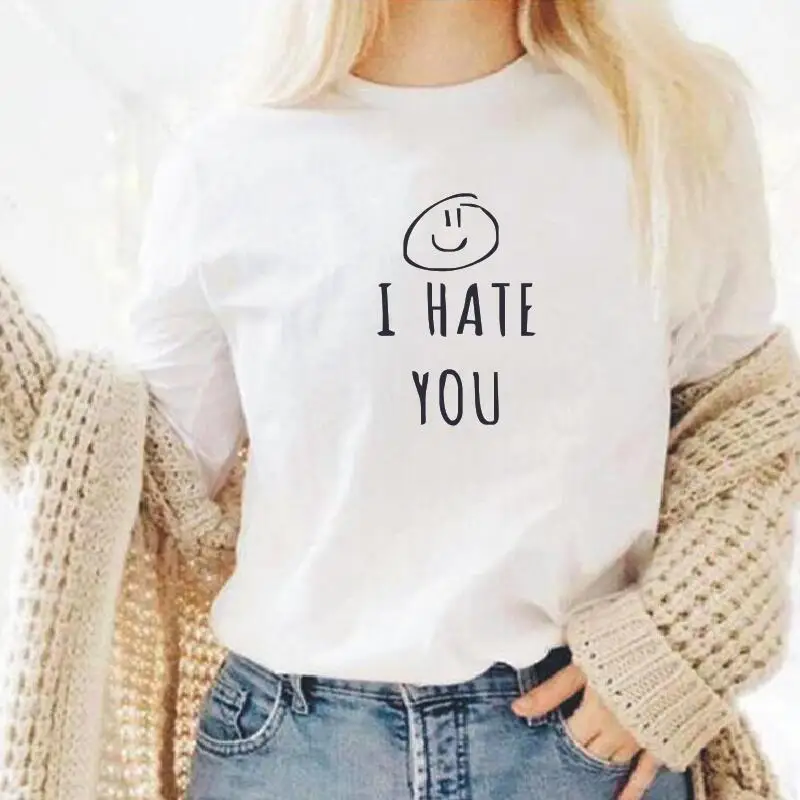 Повседневная Свободная футболка, женские топы, летняя женская футболка с коротким рукавом, забавная женская футболка в стиле Харадзюку
Повседневная Свободная футболка, женские топы, летняя женская футболка с коротким рукавом, забавная женская футболка в стиле Харадзюку