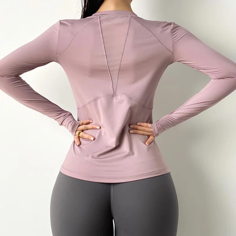 Women's Fitness Clothes Sports Wear Yoga Shirts Running Gym Training Top Yoga Clothes Long Sleeve Mesh Quick Dry Sports Top
Women's Fitness Clothes Sports Wear Yoga Shirts Running Gym Training Top Yoga Clothes Long Sleeve Mesh Quick Dry Sports Top
