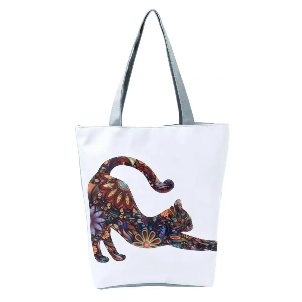 Handles Shoulder Bag Zipper Ethnic Style Cats Print Large Capacity Top-Handle Bag for Female Handbag Shopping Bags
Handles Shoulder Bag Zipper Ethnic Style Cats Print Large Capacity Top-Handle Bag for Female Handbag Shopping Bags