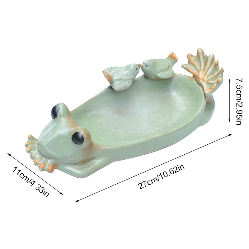 Ceramic Frog Shaped Animal Feeder Home Gardening Decoration for Outdoor Indoor Figurine Frog Statue Garden Decorative
Ceramic Frog Shaped Animal Feeder Home Gardening Decoration for Outdoor Indoor Figurine Frog Statue Garden Decorative