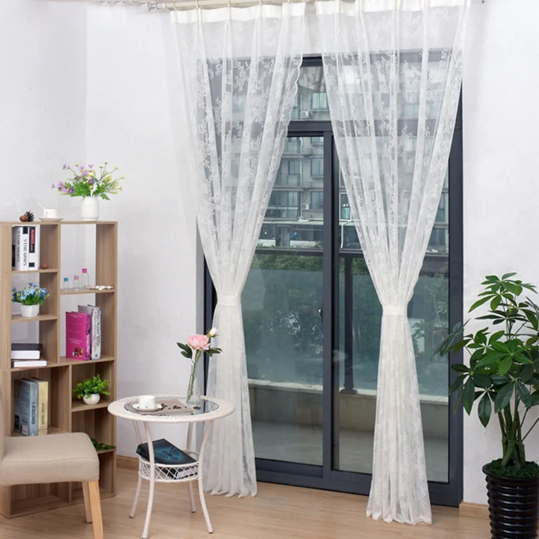 White Lace Sheer Bedroom Curtain Short Floral Curtain Valances Coffee Bay Window Fabric Pastoral Curtain Tiers 145x100cm
White Lace Sheer Bedroom Curtain Short Floral Curtain Valances Coffee Bay Window Fabric Pastoral Curtain Tiers 145x100cm