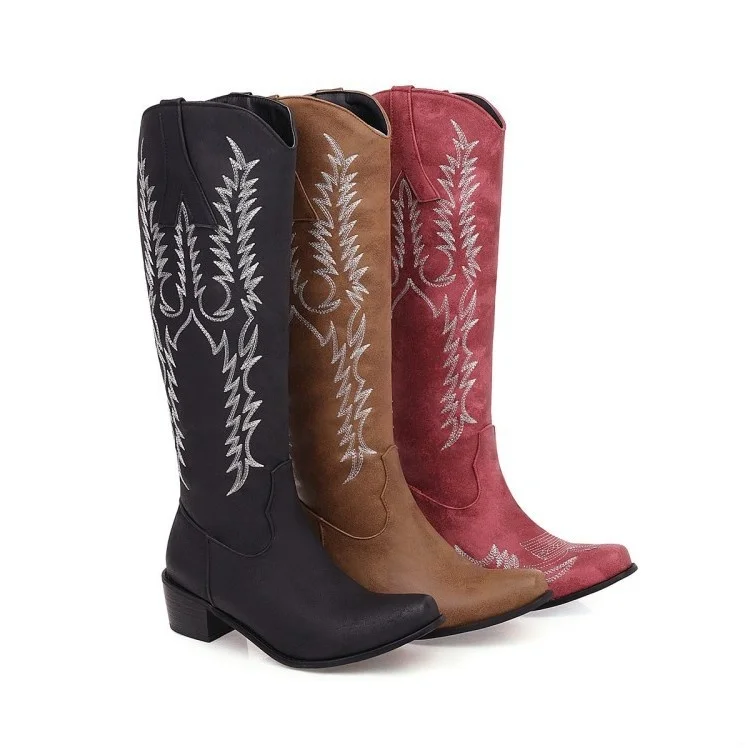 2021 summer new Embroidered high cylinder boots women's round head fashion boots large size women's boots
2021 summer new Embroidered high cylinder boots women's round head fashion boots large size women's boots