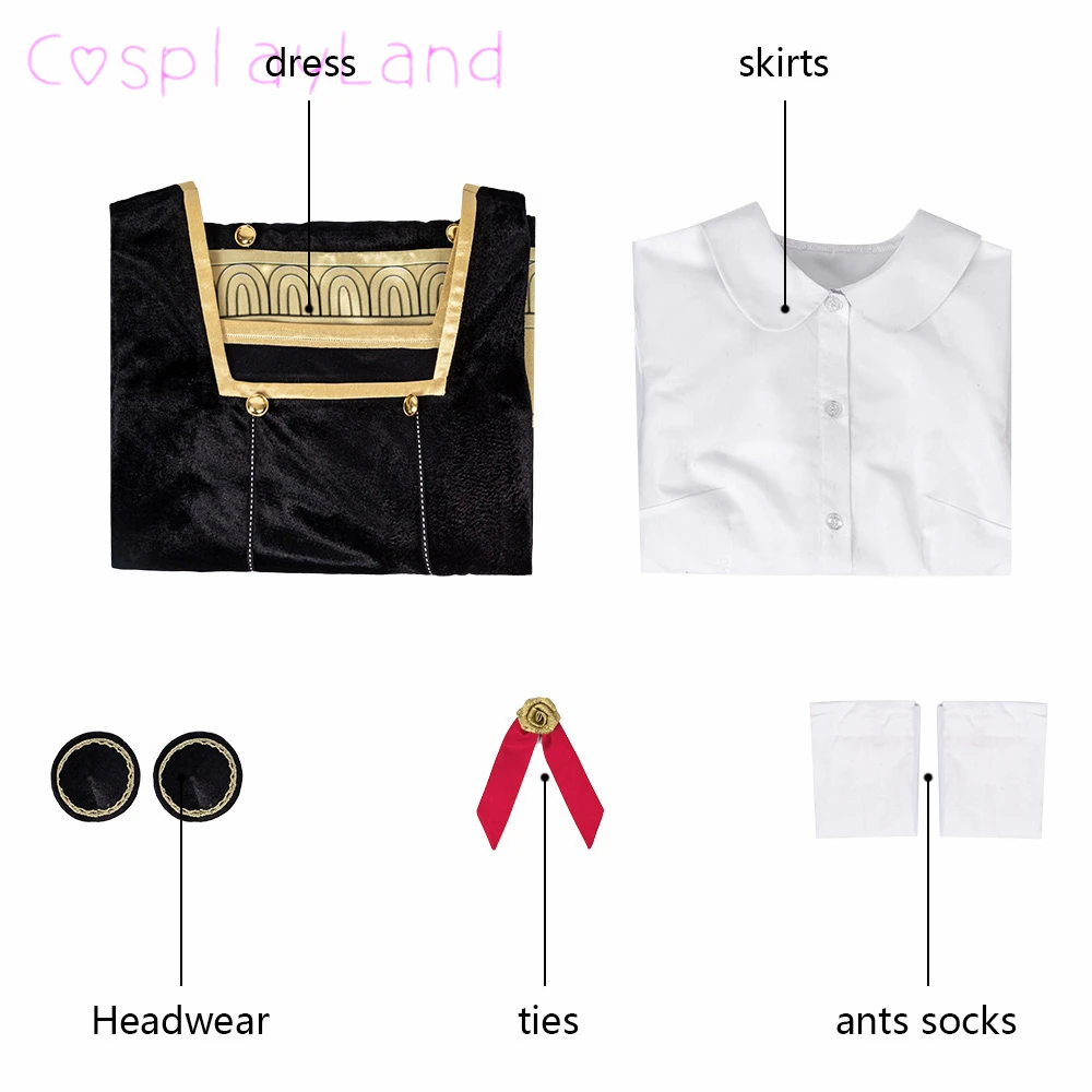 SPY FAMILY Anya Forger Cosplay Costume Anime Halloween Costumes Girl Dress Black Lolita Dress Outfit
SPY FAMILY Anya Forger Cosplay Costume Anime Halloween Costumes Girl Dress Black Lolita Dress Outfit