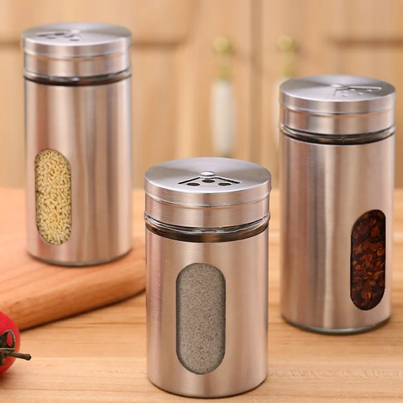 Seasoning Salt Tank Glass Barbecue Seasoning Tank Stainless Steel Seasoning Bottle Pepper Seasoning Box Tank Cumin Bottle
Seasoning Salt Tank Glass Barbecue Seasoning Tank Stainless Steel Seasoning Bottle Pepper Seasoning Box Tank Cumin Bottle