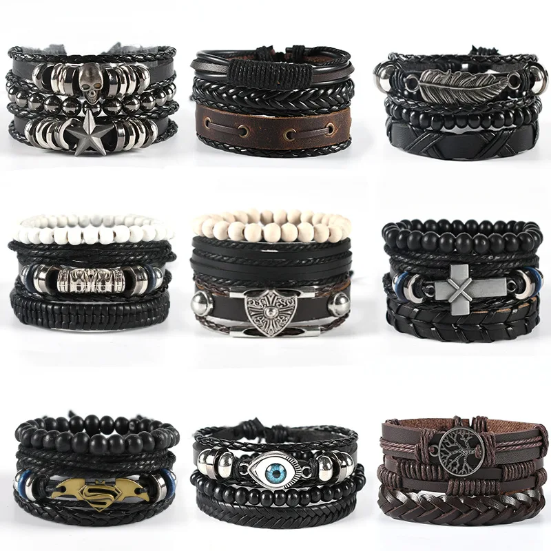 European and American hot style eye leather bracelet bead bracelet unisex fashion wristband charm bracelet jewelry
European and American hot style eye leather bracelet bead bracelet unisex fashion wristband charm bracelet jewelry