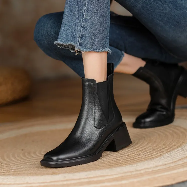 Women's Shoes For Autumn Real Leather Chelsea Boots Heeled Ankle Boots Shoes For Women Ankle Boots 2021 Casual Shoes Footwear
Women's Shoes For Autumn Real Leather Chelsea Boots Heeled Ankle Boots Shoes For Women Ankle Boots 2021 Casual Shoes Footwear