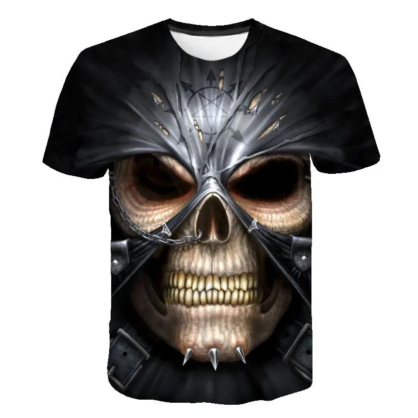 2020 Men's 3d Printed Skull Series Casual T-shirt Men And Women Fashion Wild 3dt Shirt Short-sleeved Shirt T-shirt Black Top
2020 Men's 3d Printed Skull Series Casual T-shirt Men And Women Fashion Wild 3dt Shirt Short-sleeved Shirt T-shirt Black Top