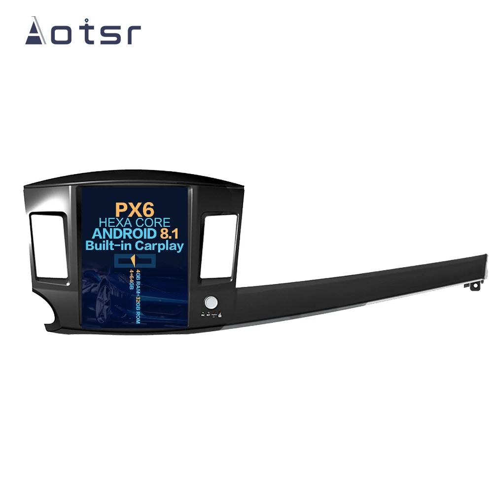 Автомобильный мультимедийный DVD-плеер Aotsr Tesla с вертикальным экраном 10 4 дюйма Android