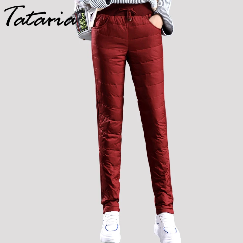 Winter Warm Down Pants Women's Plus Size Black Trousers Causal Warm Women's Winter Pants For Women Thick Duck Down Trousers
Winter Warm Down Pants Women's Plus Size Black Trousers Causal Warm Women's Winter Pants For Women Thick Duck Down Trousers