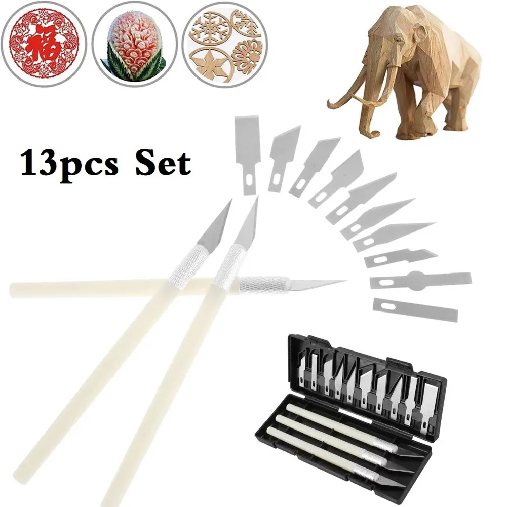 13pcs Precision Cutter Set Hand Engrave Carving Tool Arts & Craft Hobby Kit Paper Cutting Tools Rubber Stamp Carving Cutter
13pcs Precision Cutter Set Hand Engrave Carving Tool Arts & Craft Hobby Kit Paper Cutting Tools Rubber Stamp Carving Cutter