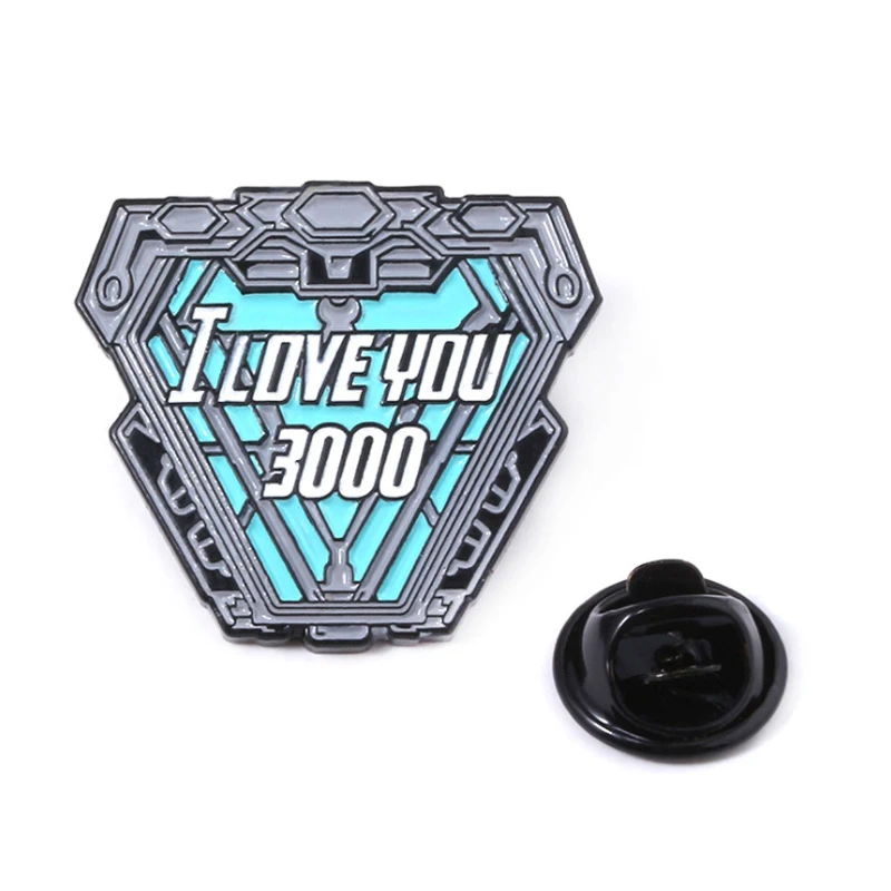Брошь Железный человек I LOVE YOU 3000 раз брошь с символикой Мстителей шпильки