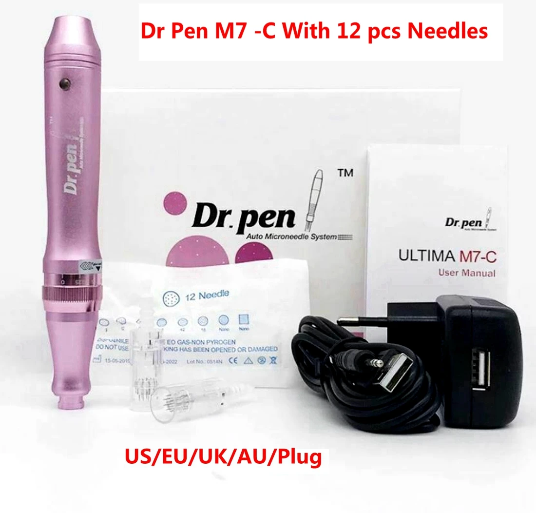 Dr Pen M7 -C With 12 pcs Needles Professional Derma Pen Nanoneedles Tatoo Machine Mesotherapy Plug in Model Facial Tools
Dr Pen M7 -C With 12 pcs Needles Professional Derma Pen Nanoneedles Tatoo Machine Mesotherapy Plug in Model Facial Tools