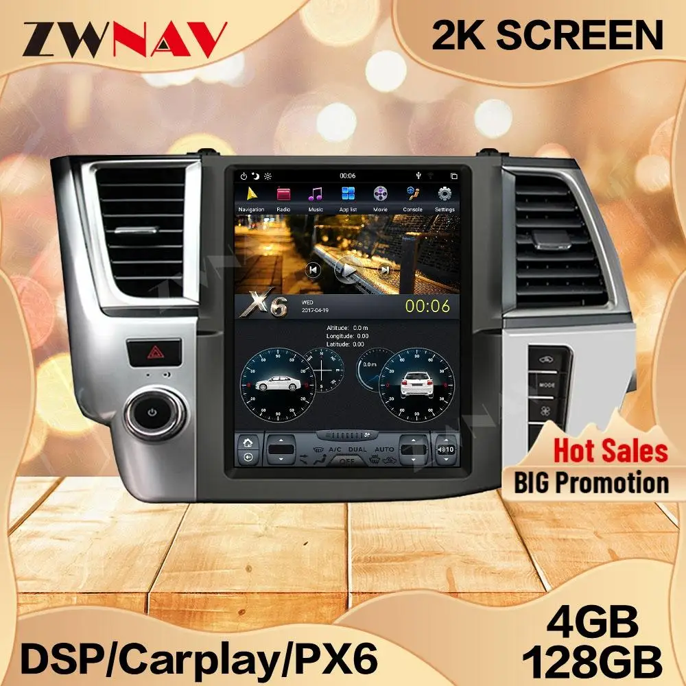 4+128G Tesla Screen For 2014 2015 2016 2017 2018 Toyota Highlander Android 9 Unit Car Multimedia Player GPS Audio Radio Stereo
4+128G Tesla Screen For 2014 2015 2016 2017 2018 Toyota Highlander Android 9 Unit Car Multimedia Player GPS Audio Radio Stereo