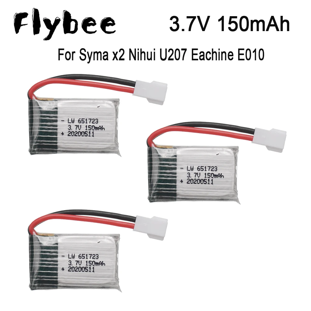 3 7 в 150 мАч аккумулятор для H8 Syma x2 Nihui U207 телефона E010 Аккумулятор радиоуправляемого
