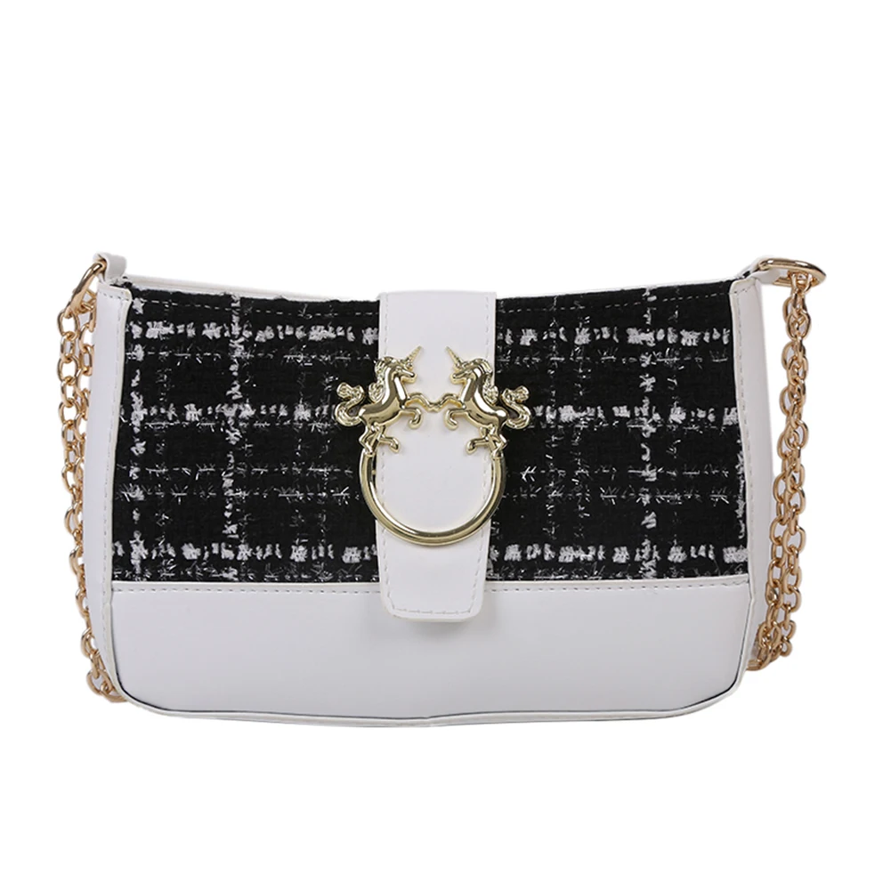 Women Woolen Splicing Messenger Bags Autumn Winter PU Chain Crossbody Satchel Youth Ladies Simple Versatile Bag
Women Woolen Splicing Messenger Bags Autumn Winter PU Chain Crossbody Satchel Youth Ladies Simple Versatile Bag