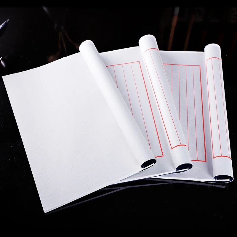 Tradtional Blank Xuan Paper Book for Scriptures Copying Soft/hard Pen Calligraphy Rice Paper Half Ripe/ripe Xuan Paper Books
Tradtional Blank Xuan Paper Book for Scriptures Copying Soft/hard Pen Calligraphy Rice Paper Half Ripe/ripe Xuan Paper Books