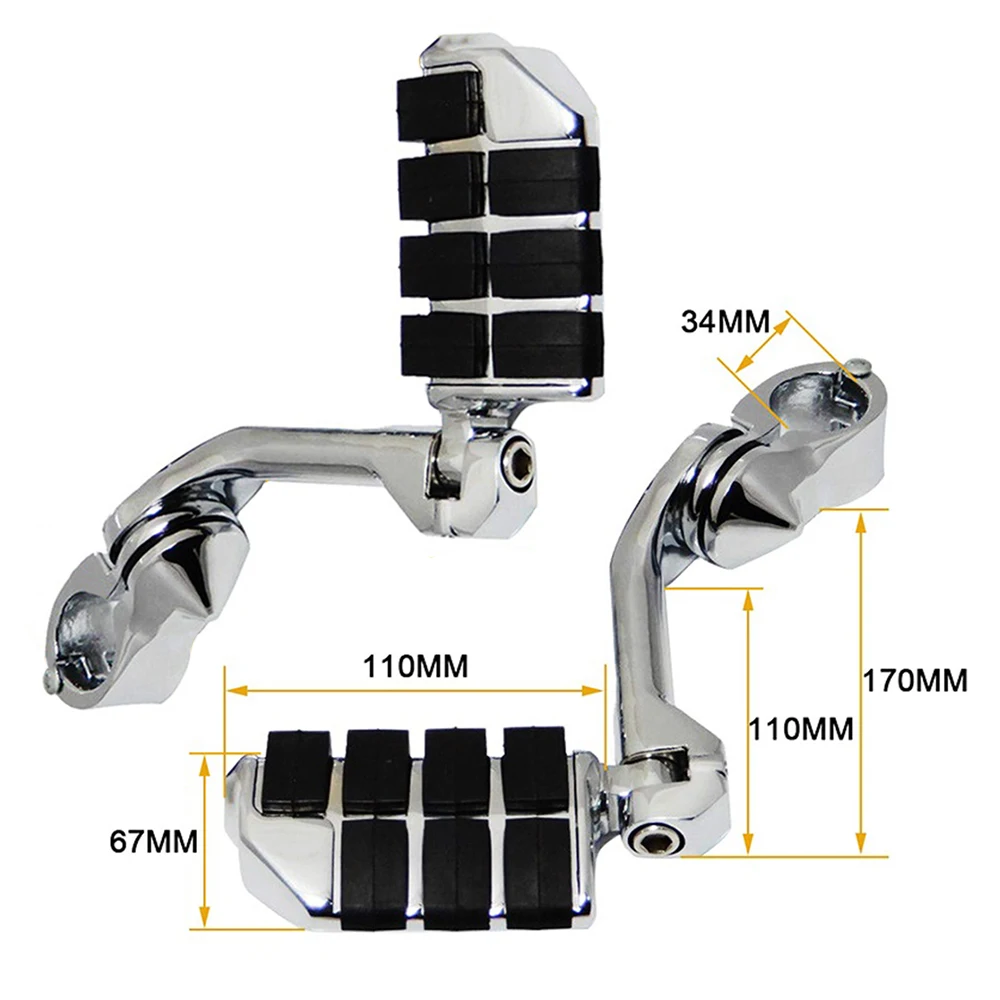 2pcs Foot Pegs Highway Adjustable Short Long Style Foot Rests 1 4 32mm For Harley for Yamaha for Honda with 1.25 Inch Engine
2pcs Foot Pegs Highway Adjustable Short Long Style Foot Rests 1 4 32mm For Harley for Yamaha for Honda with 1.25 Inch Engine