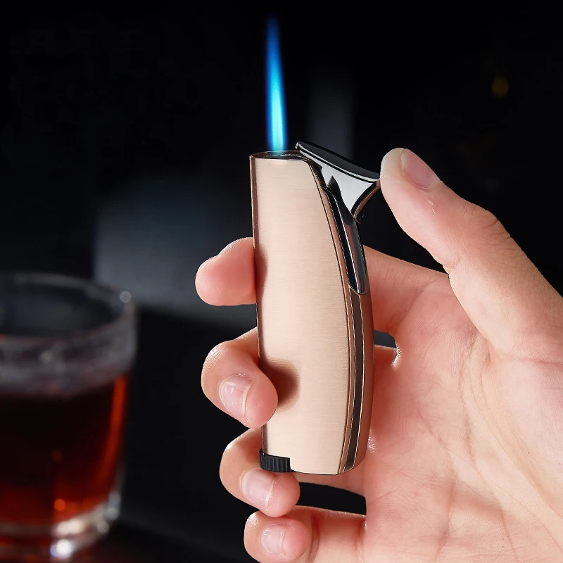 Metal Creative Arc Windproof Strip Lighter Straight Gas Pipe Lighter Turbo Butane Gas Cigar Lighter Outdoor
Metal Creative Arc Windproof Strip Lighter Straight Gas Pipe Lighter Turbo Butane Gas Cigar Lighter Outdoor