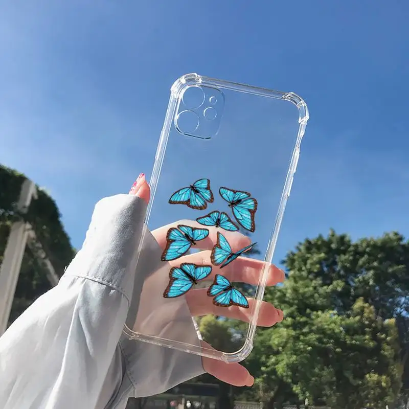 Blue Butterfly Phone Case Transparent for Clear iPhone 11 12 8 7 6 6S XS MAX Plus X 5S SE 2020 XR mini pro
Blue Butterfly Phone Case Transparent for Clear iPhone 11 12 8 7 6 6S XS MAX Plus X 5S SE 2020 XR mini pro