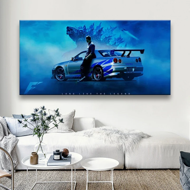 Nissan Skyline GTR R34 Modern Car Canvas Painting Posters and Prints Wall Art Pictures for Living Room Home Decoration Unframed
Nissan Skyline GTR R34 Modern Car Canvas Painting Posters and Prints Wall Art Pictures for Living Room Home Decoration Unframed