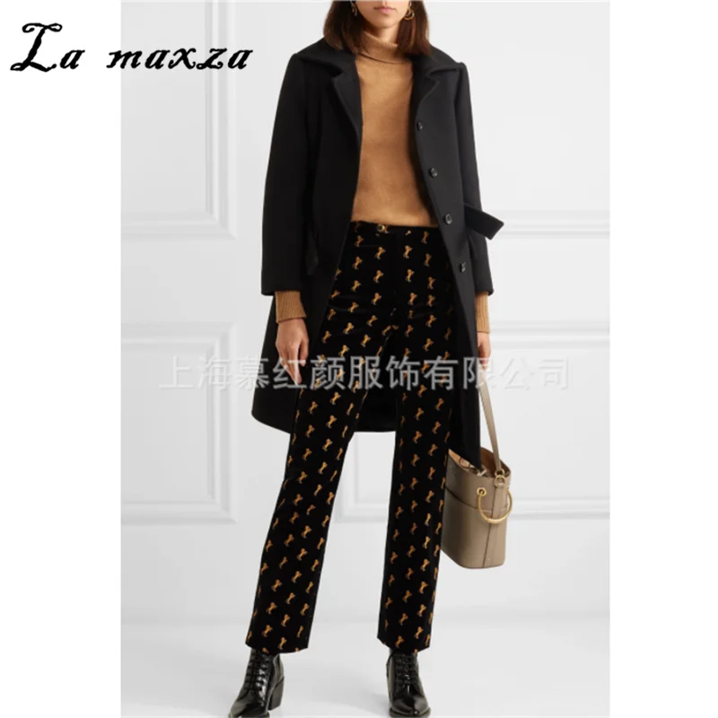 2019 Winter Women Woolen Long Coat Black Plus Size Elegant Vintage Slim Designers Ladies Coats
2019 Winter Women Woolen Long Coat Black Plus Size Elegant Vintage Slim Designers Ladies Coats