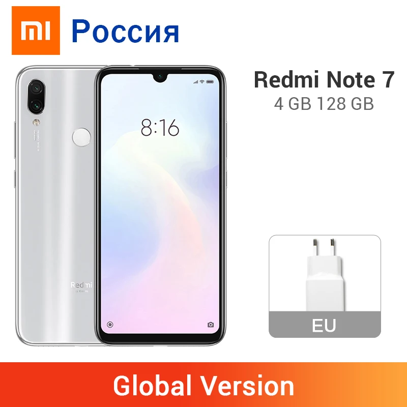 Глобальная версия Xiaomi Redmi Note 7 мобильный телефон 4 Гб Оперативная память 128
