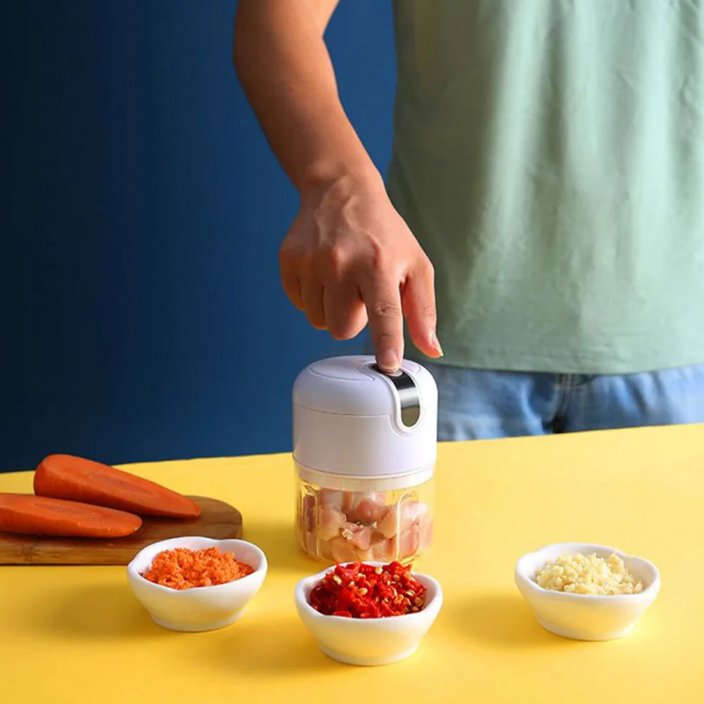 250ml Electric Vegetable Chili Chopper Press Grinder Food Garlic Crusher Gadget Machine Sturdy Durable Crusher Kitchen Tool
250ml Electric Vegetable Chili Chopper Press Grinder Food Garlic Crusher Gadget Machine Sturdy Durable Crusher Kitchen Tool