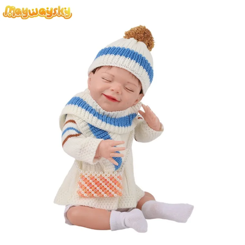 Maywaysky 20" Full Silicone Body Reborn Bebe Doll Smiley Face Realistic Newborn Baby With Winter Cloth
Maywaysky 20" Full Silicone Body Reborn Bebe Doll Smiley Face Realistic Newborn Baby With Winter Cloth