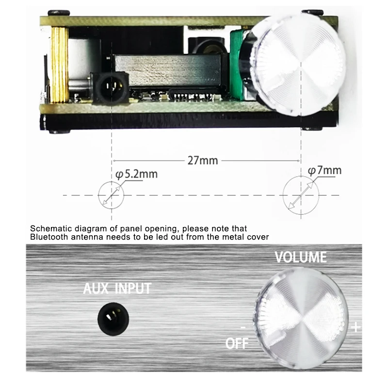 HIFI 2.0 Stereo Bluetooth Digital Power Amplifier Board TPA3116 50WX2 Audio Amp Module AS99
HIFI 2.0 Stereo Bluetooth Digital Power Amplifier Board TPA3116 50WX2 Audio Amp Module AS99