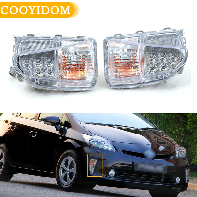 Car LED DRL Front Bumper Fog Lights fog Light Daytime Lamp Driving Light Day Light For Toyota Prius Assembly ZVW30 2012-2015
Car LED DRL Front Bumper Fog Lights fog Light Daytime Lamp Driving Light Day Light For Toyota Prius Assembly ZVW30 2012-2015