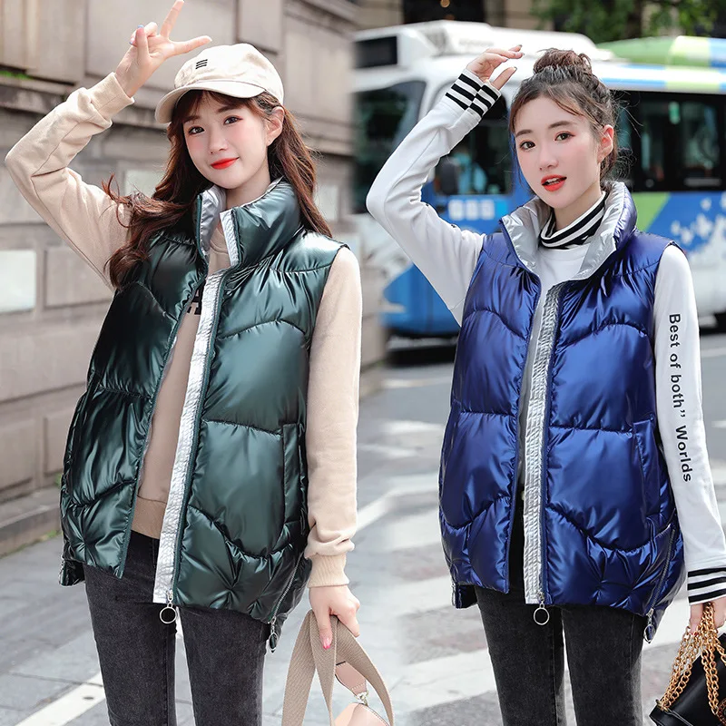 Cotton Down Vest Women 2021 Winter Loose Waistcoat All-Match Vest Jacket Cotton Padded Jacket Sleeveless Female Winter Waistcoat
Cotton Down Vest Women 2021 Winter Loose Waistcoat All-Match Vest Jacket Cotton Padded Jacket Sleeveless Female Winter Waistcoat