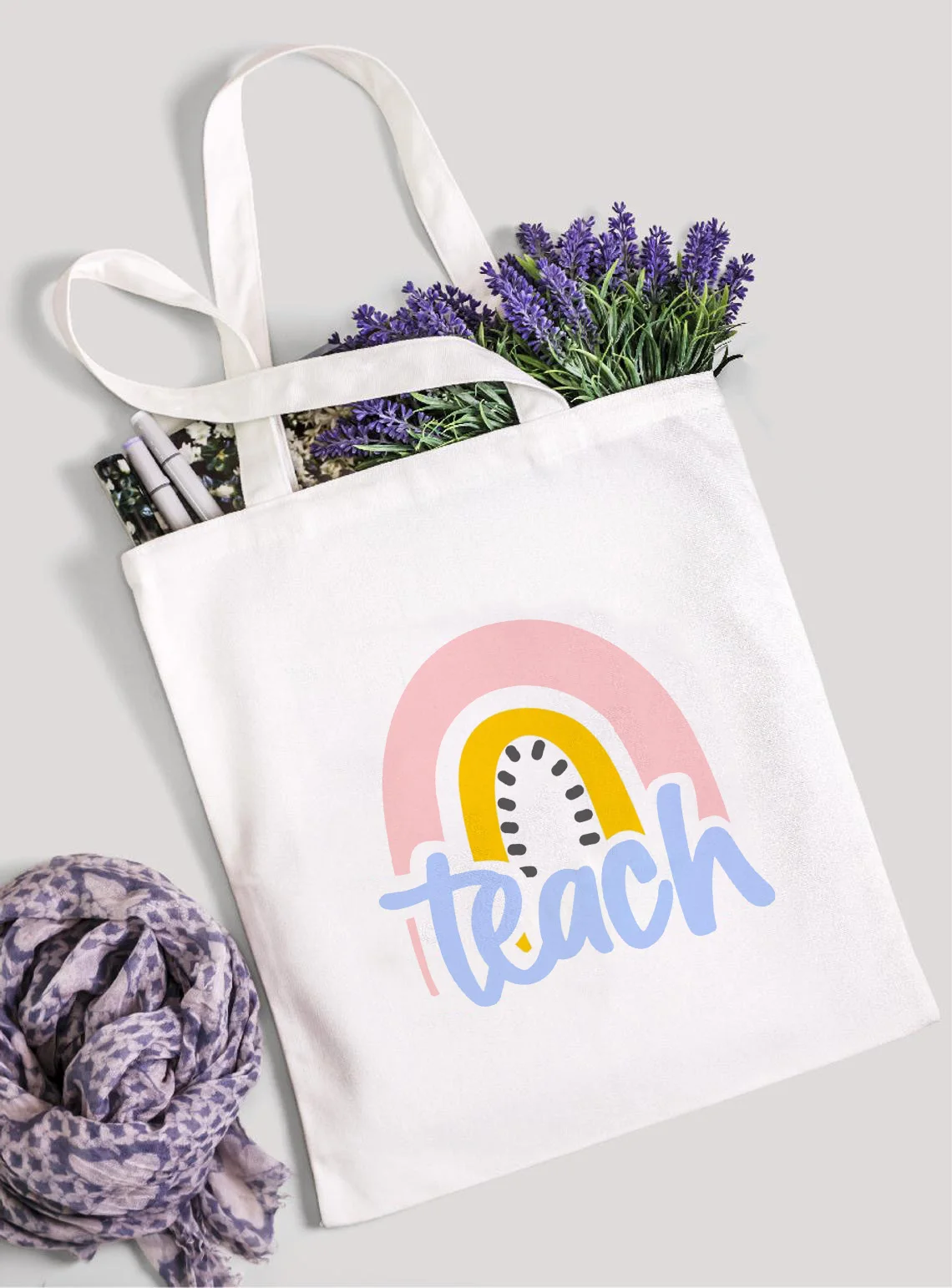 Women Teach Love Inspire Rainbow Cotton Canvas Shopper Bag Girl Harajuku 90s Y2K Classic Vintage Shoulder Handbag Female Bolsa
Women Teach Love Inspire Rainbow Cotton Canvas Shopper Bag Girl Harajuku 90s Y2K Classic Vintage Shoulder Handbag Female Bolsa