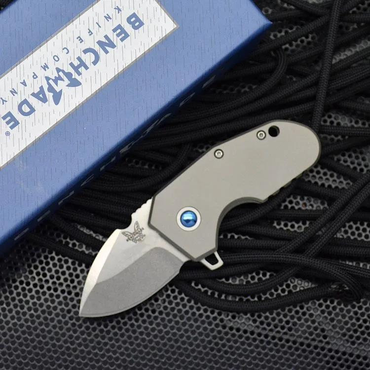 

Benchmade 756 мини складной нож Высокое качество титановый сплав M390 Порошковая сталь высокая твердость карманные ножи инструмент для защиты EDC