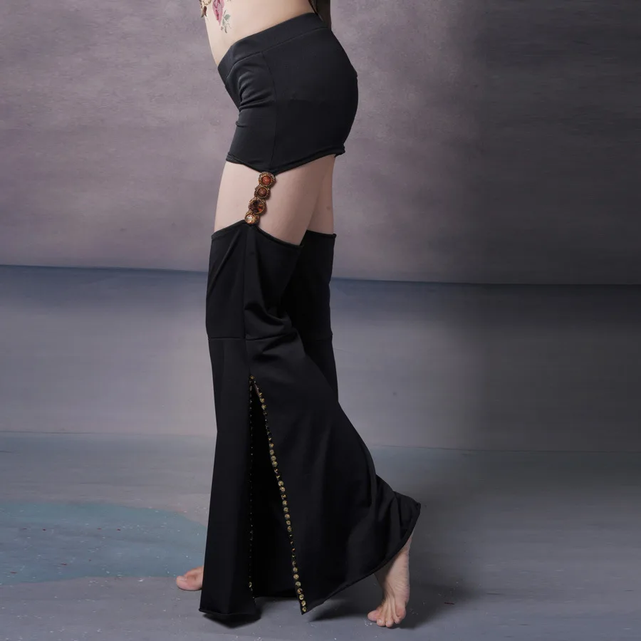 Sexy New Tribal Belly Dance Pants Black Yoga Pants Elastic Waist with Hole Inseparable High Waisted Flare Pants Women
Sexy New Tribal Belly Dance Pants Black Yoga Pants Elastic Waist with Hole Inseparable High Waisted Flare Pants Women