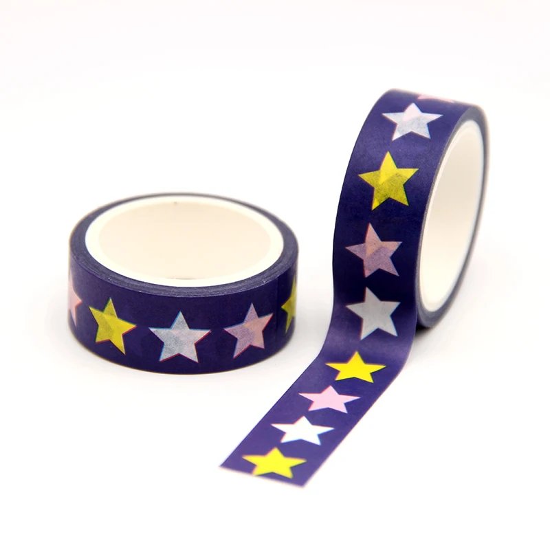 10pcs/lot 15MM*5M Colorful Stars Washi Tape Japanese Paper DIY Planner Masking Tape Decorative Stationery washi tape
10pcs/lot 15MM*5M Colorful Stars Washi Tape Japanese Paper DIY Planner Masking Tape Decorative Stationery washi tape