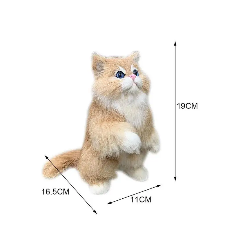 Realistic Cute Simulation Stuffed Plush Cats Toys Cat Table Decor Gift Dolls Kids V7N7 
Realistic Cute Simulation Stuffed Plush Cats Toys Cat Table Decor Gift Dolls Kids V7N7