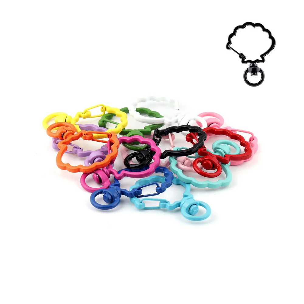 5pcs Metal Shell Shape Hollow Keychain Split Key Ring Swivel Lobster Clasp Connector for Bag Belt Dog Mask Chains Jewelry Making
5pcs Metal Shell Shape Hollow Keychain Split Key Ring Swivel Lobster Clasp Connector for Bag Belt Dog Mask Chains Jewelry Making