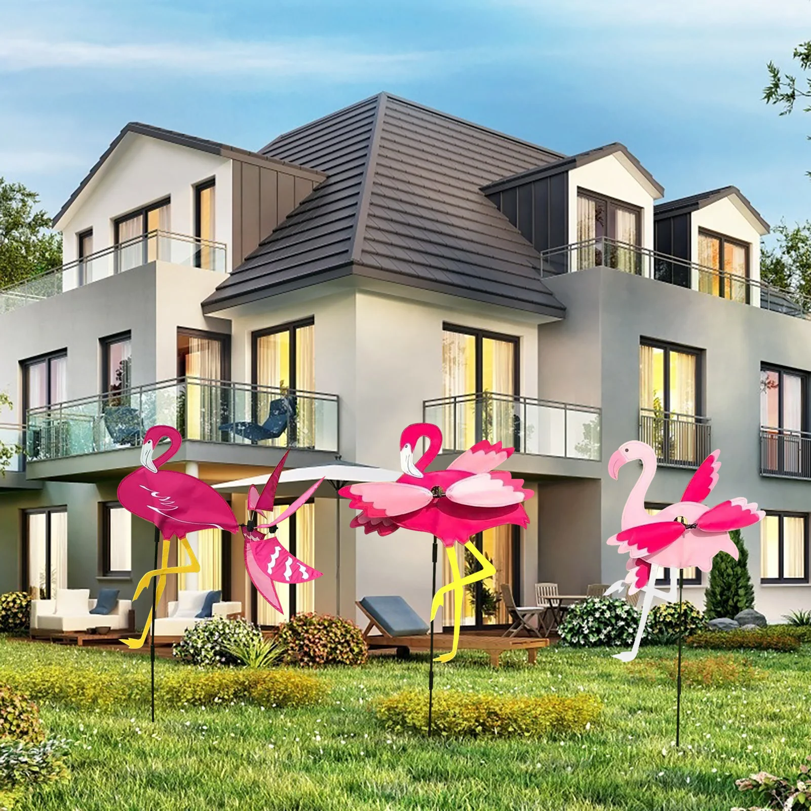 Cartoon Flamingo Garden Pinwheels Wind Spinner Animal Windmill Spinning Pole Outdoor Yard Garden Decorations
Cartoon Flamingo Garden Pinwheels Wind Spinner Animal Windmill Spinning Pole Outdoor Yard Garden Decorations