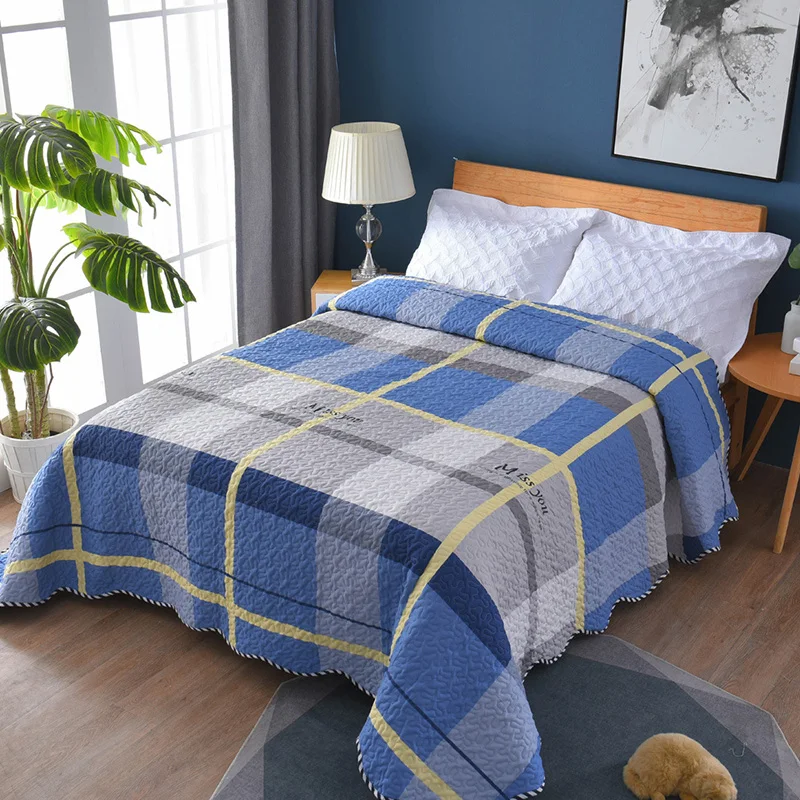 Summer Washed Cotton Quilt Air-conditioning Comforter Soft Breathable Blanket Thin Paild Print Bedspread Bed Cover Home Textiles
Summer Washed Cotton Quilt Air-conditioning Comforter Soft Breathable Blanket Thin Paild Print Bedspread Bed Cover Home Textiles