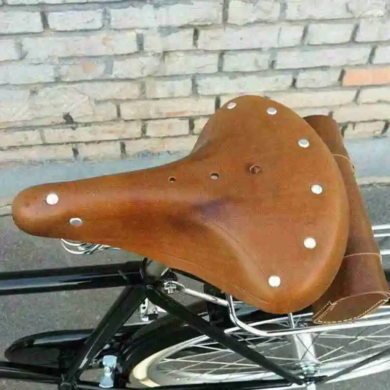 Classic Retro Vintage Style Bike Saddle Mountain Bike Road Bike Saddle Seat Ladies Mens Bicycle Comfort Cowhide Saddle
Classic Retro Vintage Style Bike Saddle Mountain Bike Road Bike Saddle Seat Ladies Mens Bicycle Comfort Cowhide Saddle